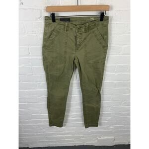 J. Crew Women's Wallace & Barnes Camp Military Pant Olive Green Size 28T